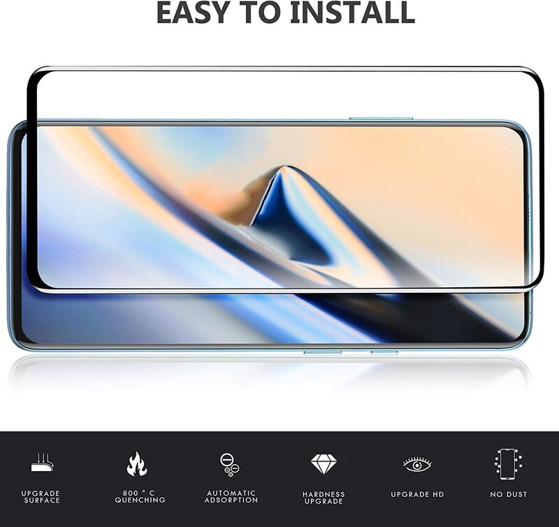 Oneplus 7 Pro Mobile Phone Tempered Glass Screen Protector, Clear