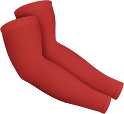 Brgur UV Sun Protection Compression Arm Sleeves, Red