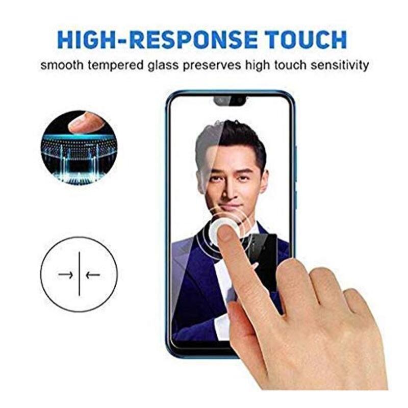 Huawei Honor 8X Mobile Phone Tempered Glass Screen Protector, Clear