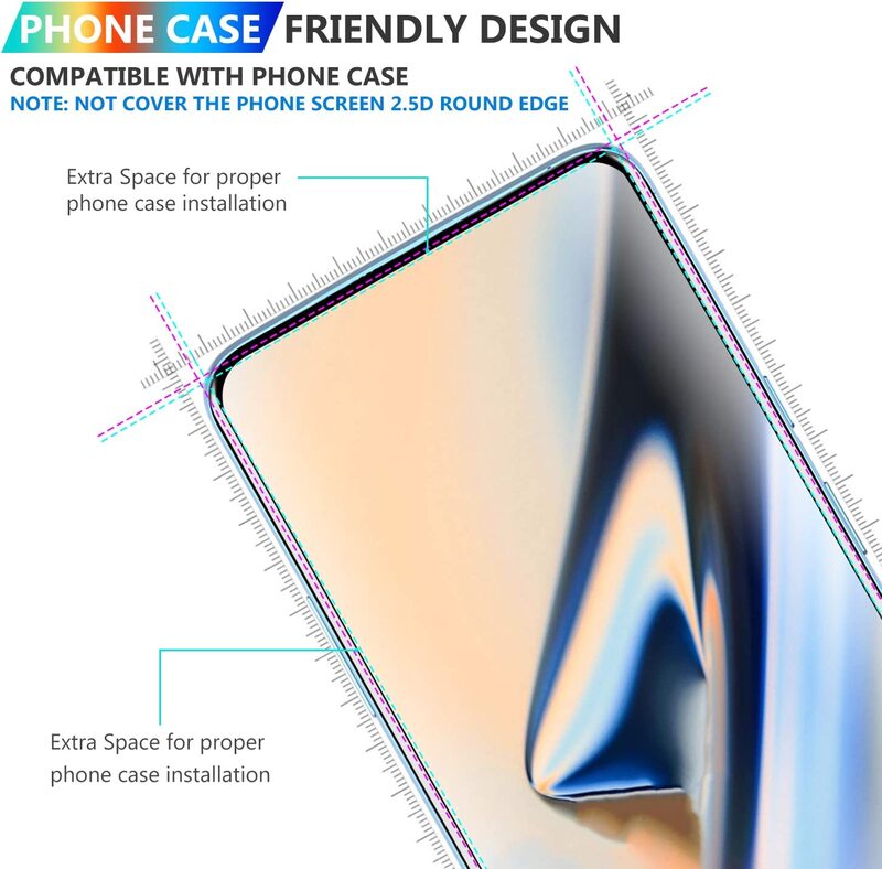 Oneplus 7 Pro Mobile Phone Tempered Glass Screen Protector, Clear