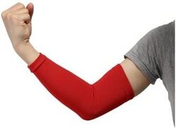 Compression & Breathable Sports Sleeve Arm Protector, Red