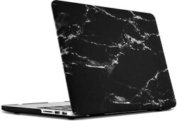 Marble Pattern Protective Skin Case Cover for Apple MacBook Retina 13 13.3 Inch, Black