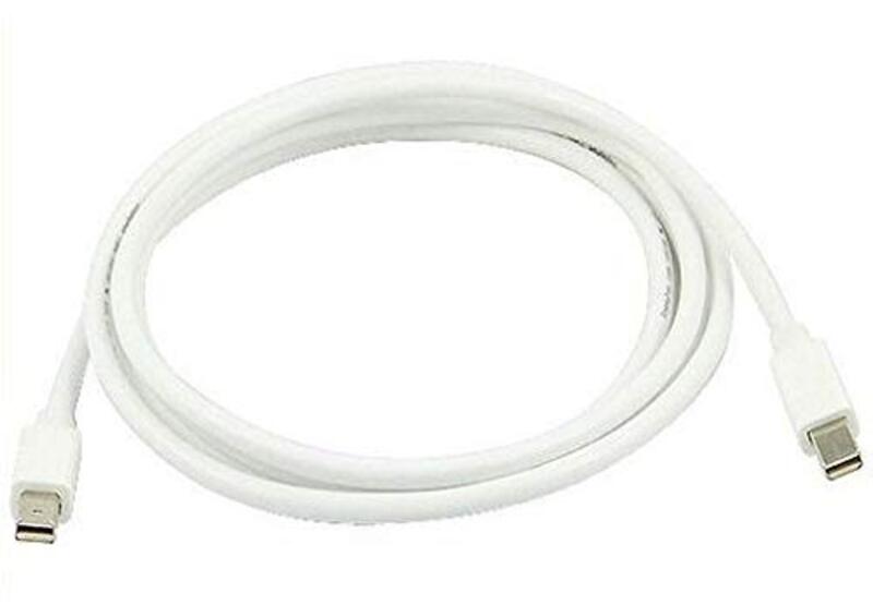 1.5-Meter Mini Display Port DP Male to Mini Display Port Male Cable, White