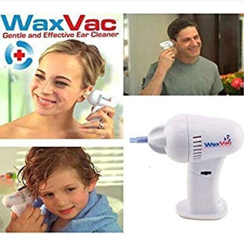 Wax Vac Ear Cleaning System Tool Earpick Cleaner, White