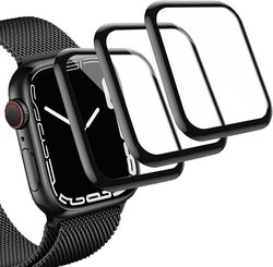 Talen Screen Protector Anti-Scratch Resistant for Apple iWatch Series 7 45mm, 3-Piece, Transparent