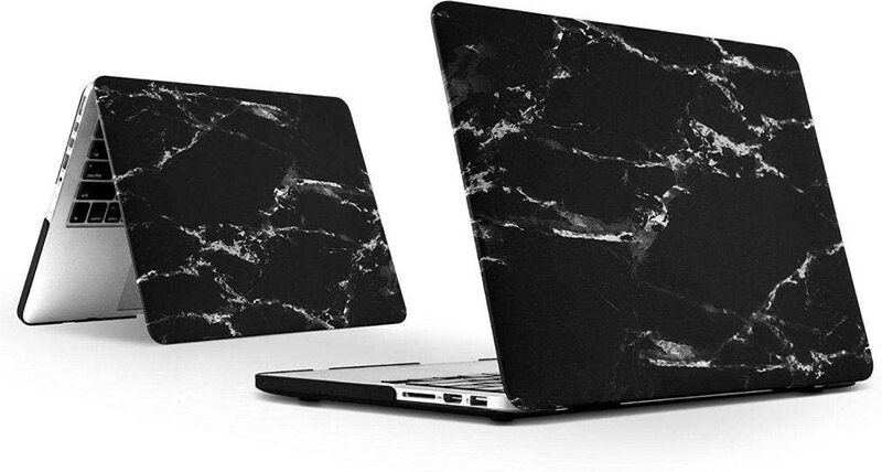 Marble Pattern Protective Skin Case Cover for Apple MacBook Retina 13 13.3 Inch, Black