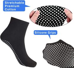 Newchao 4 Pairs Non Slip Skid Socks, Multicolour