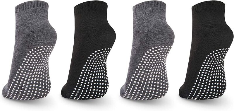 Newchao 4 Pairs Non Slip Skid Socks, Multicolour