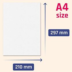 Generic Premium White Cardstock, 50 Sheets, 300 GSM, A4 Size