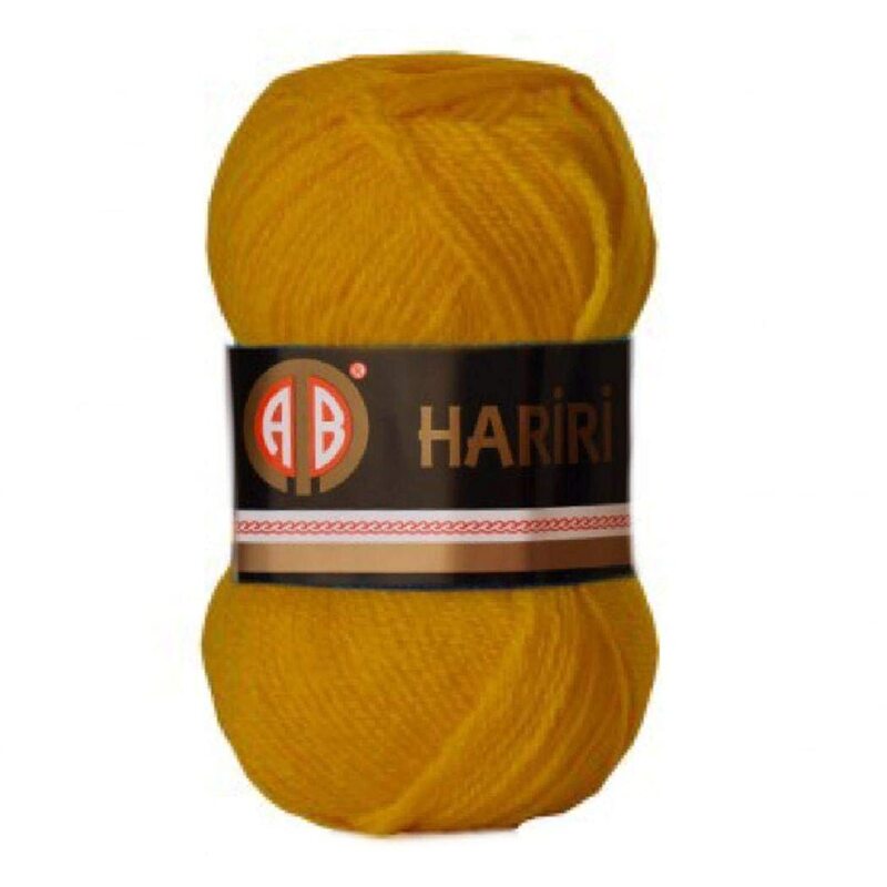 AB Hariri Crochet & Knitting Yarn, Yellow