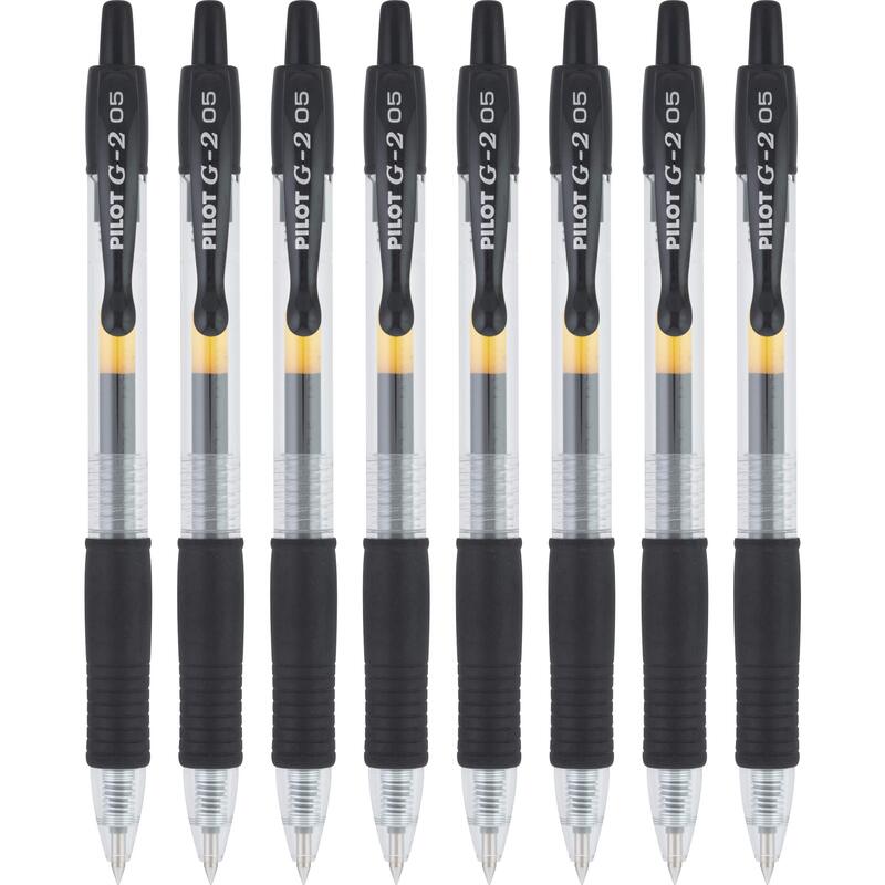 

Pilot 8-Piece G2 Premium Refillable and Retractable Rolling Ball Gel Pens, Black