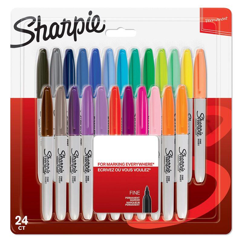 

Sharpie 24-Piece Fine Point Permanent Marker Set, Assorted