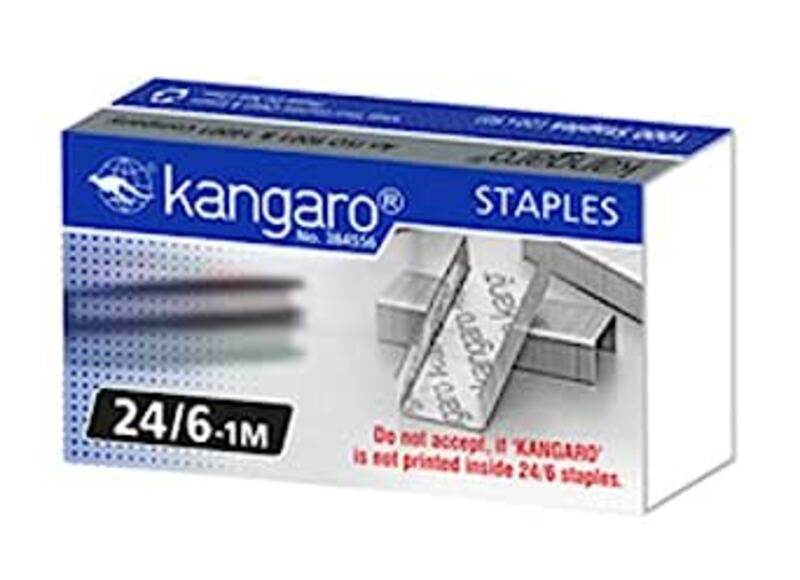 

Kangaro Staples Pin 24/6, 1000 Pieces, Silver