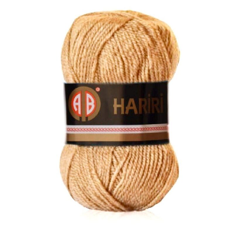 AB Hariri No.172 Crochet and Knitting Yarn, Brown