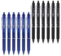 Pilot 12-Piece Frixion Clicker Erasable Gel Pen Set, 0.7mm, Blue/Black