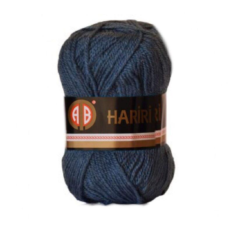 AB Hariri Crochet & Knitting Yarn, Dark Blue