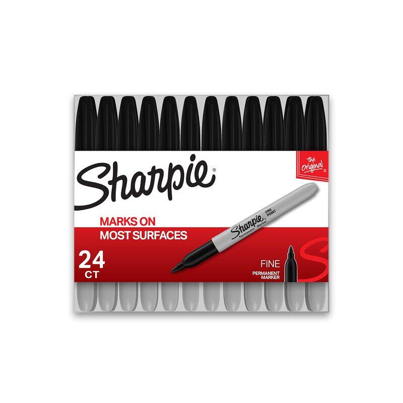 

Sharpie 24-Piece Fine Point Parmanent Marker Set, Black