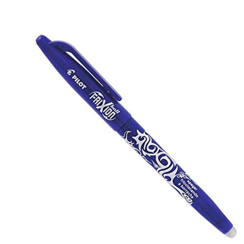 Pilot 6-Piece Frixion Rollerball Erasable Pen Set, 0.7mm, Blue