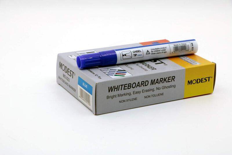 

Modest 12-Piece Chisel Ti White Board Marker, Ms823, Blue