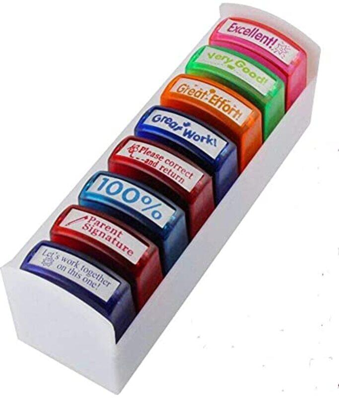 

Daily Needs Teachers Stamp Self Ink, 8 Pieces, Multicolour