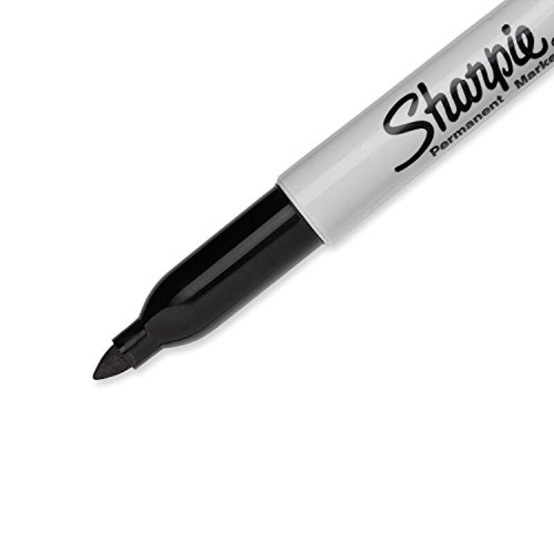Sharpie 3-Piece Fine Point Permanent Marker, Black