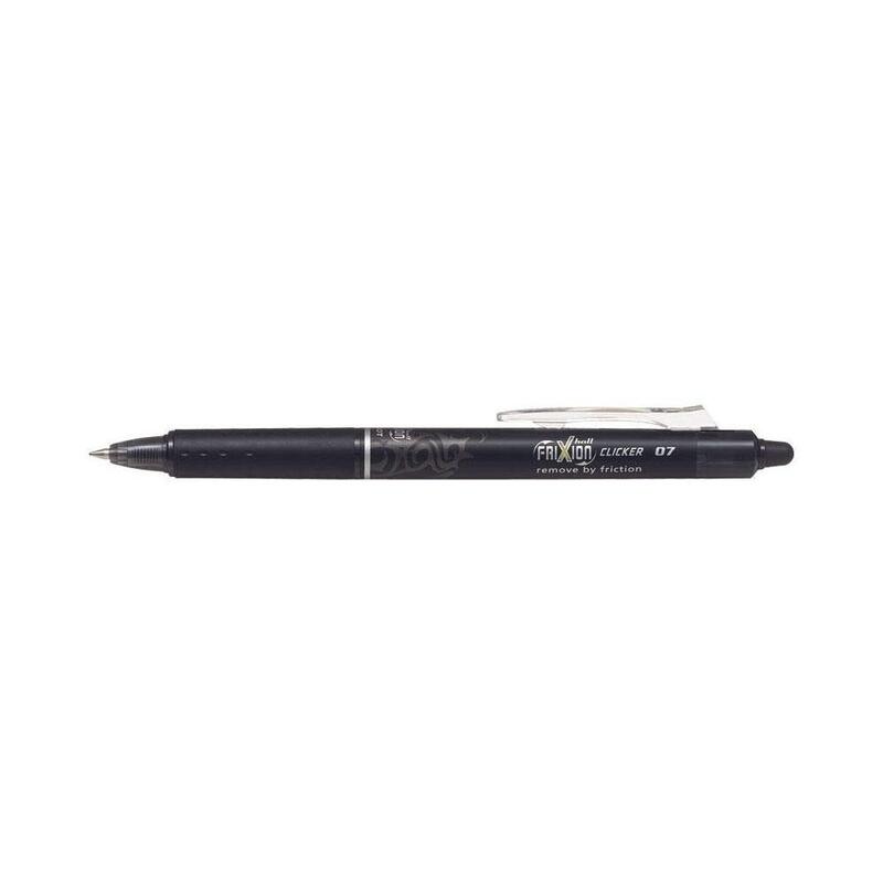 Pilot 12-Piece Frixion Clicker Erasable Pen Set, 0.7mm, Black
