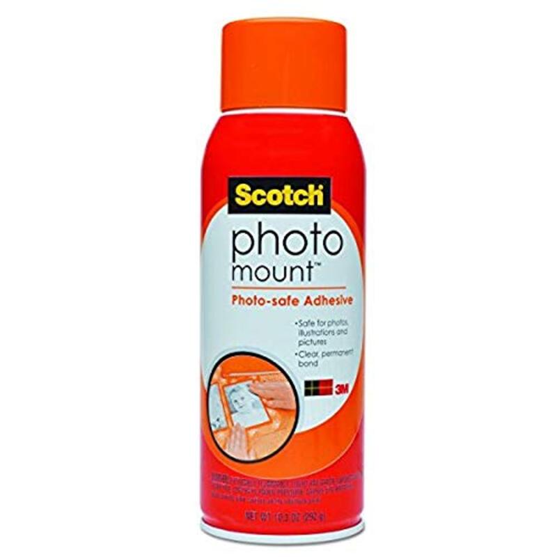 3M Scotch Photo Mount Photo-safe Spray Adhesive, White