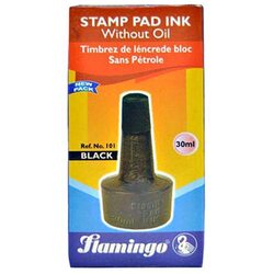 Flamingo 4-Piece Stamp Pad Ink, Black