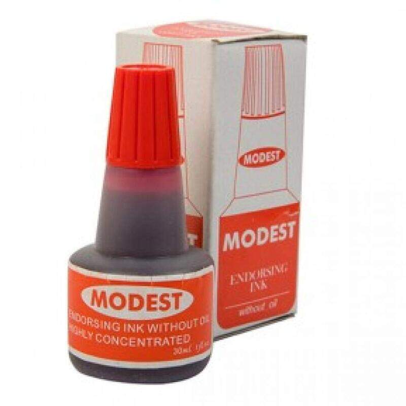 

Modest Stamp Pad Ink without Oil, 30ml, Red