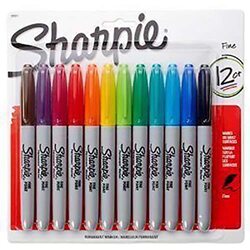 Sharpie 12-Piece Permanent Marker Set, Multicolour