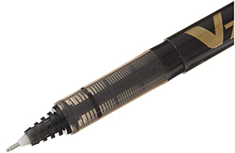 Pilot 12-Piece BX-V7-B 0.7 mm Tip Hi-Tecpoint Rollerball Pen, Black