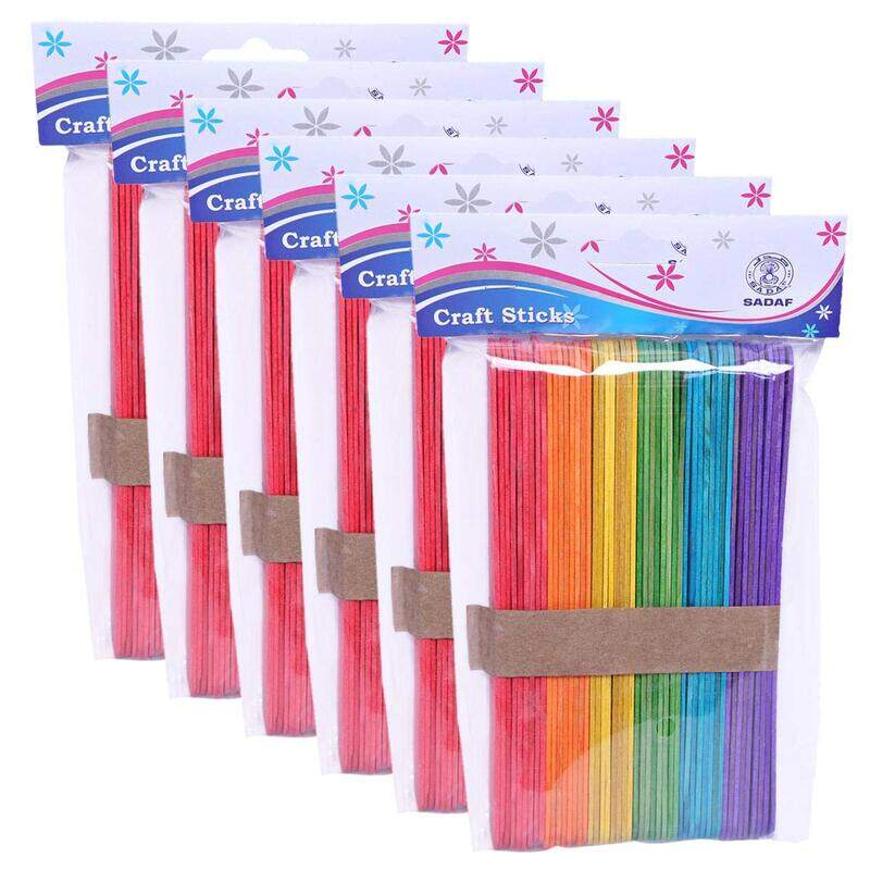 

Sadaf Craft Sticks, 6 Pieces, Multicolour