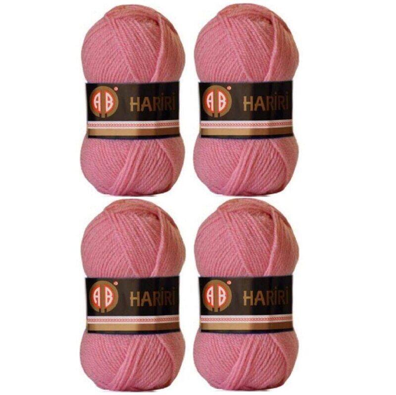 

AB Hariri Crochet & Knitting Yarn, 4 Piece, Pink