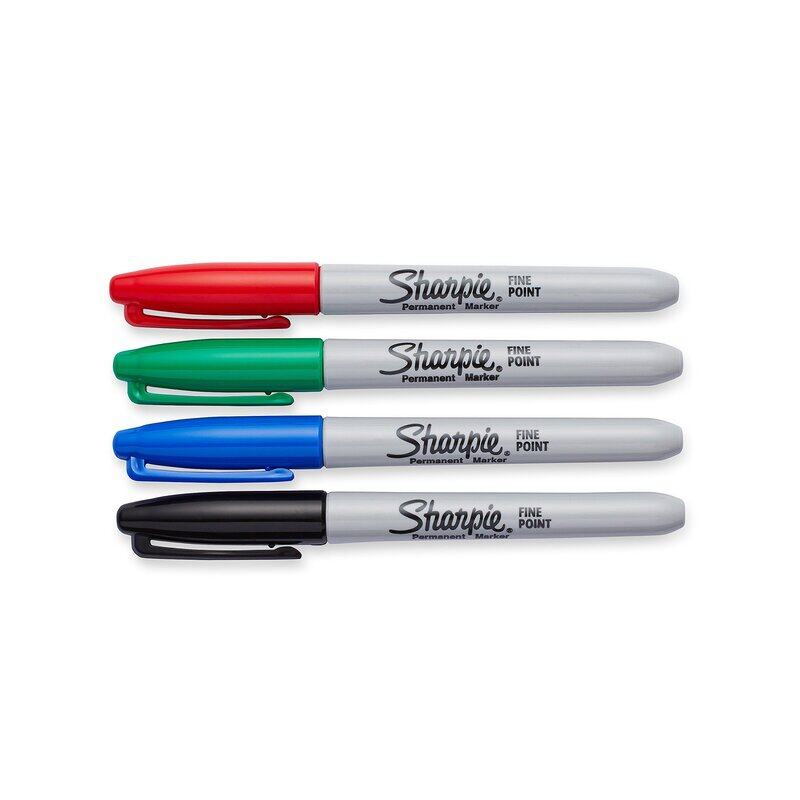 

Sharpie 4-Piece Fine Point Permanent Markers Set, Multicolour