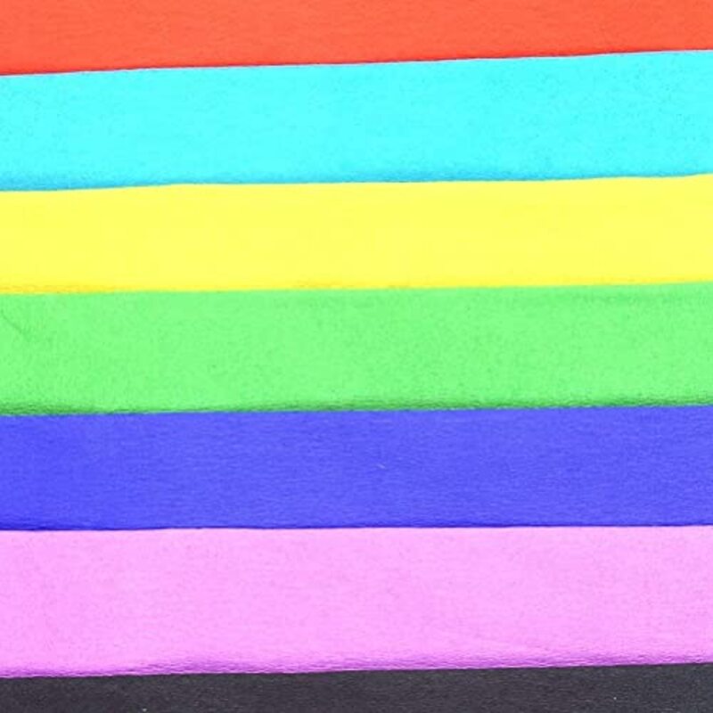 Daily Needs 10 Sheets Crepe Paper For Birthday Party Wedding, 50 x 200cm, Multicolour