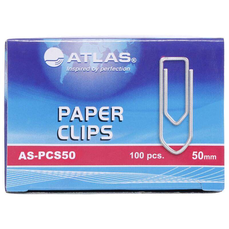 

Atlas 50mm Paper Clips, 100 Pieces, Silver