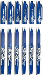 Pilot 6-Piece Frixion Rollerball Erasable Pen Set, 0.7mm, Blue