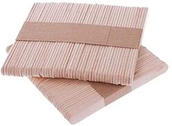 Daily Needs Natural Wooden Craft Stick for Ice Cream, Cake, Children's Handicrafts, 100 Pieces, Beige