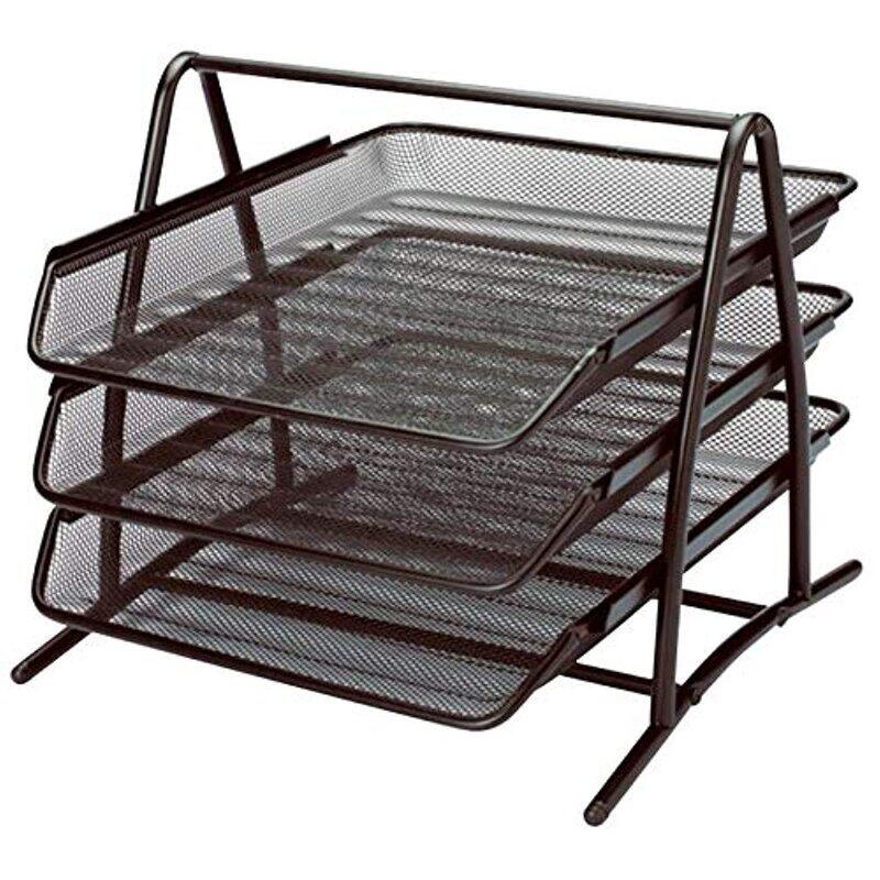 

Generic 3 Layer Metal Paper Tray, Black
