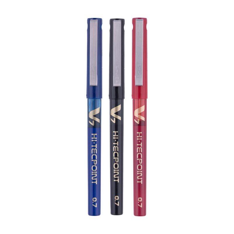 

Pilot 3-Piece V7 Liquid Ink Roller Ball Pen Set, 0.7mm, Multicolour