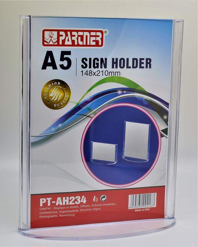 

Partner Acrylic Sign Holder T Shape A5 Vertical