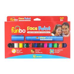 Funbo Face Paint Set, 12 Piece, Multicolour