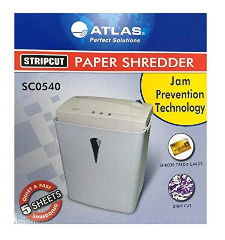 

Atlas Stripcut Paper Shredder, AS-S2-SC0540, White