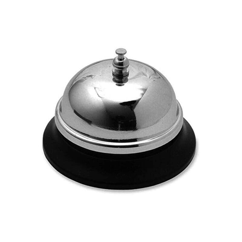 

Generic Old Fashioned Office Call Bell, Silver/Black