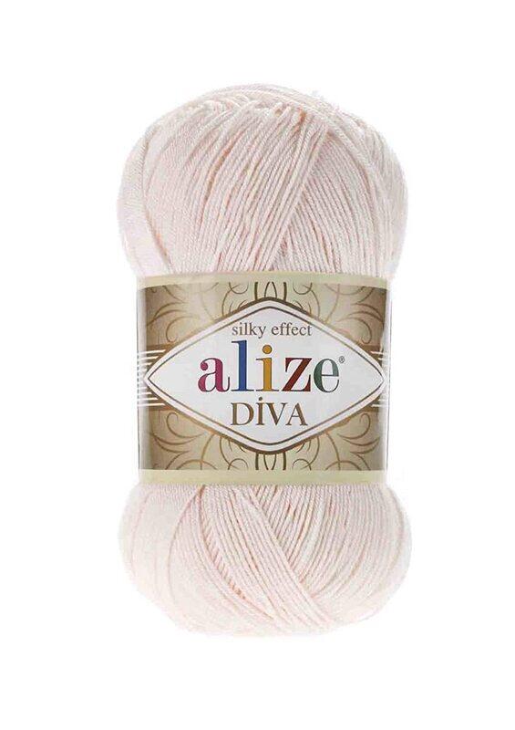 

Alize No.382 Diva Hand Knitting Yarn, White