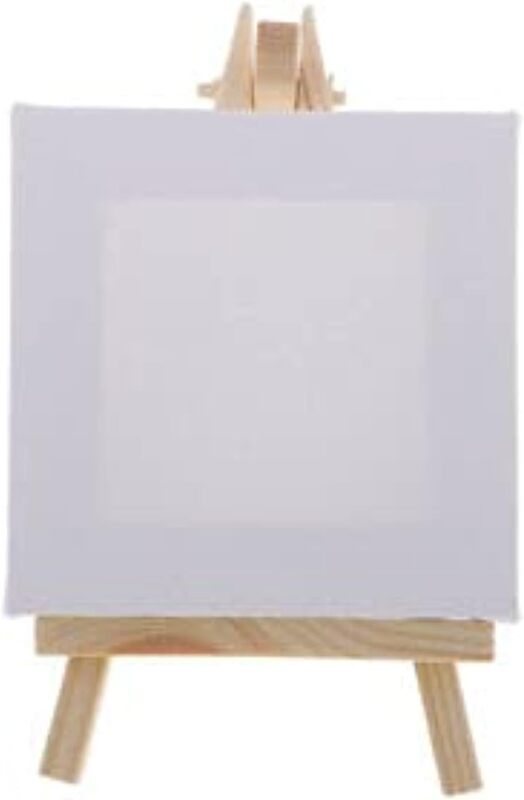 Partner Canvas With Easel Stand 7.6 x 7.6cm, White