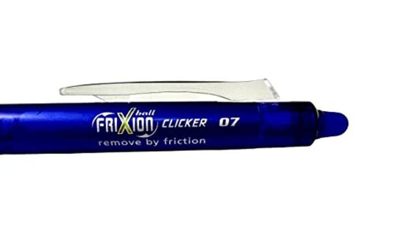 Pilot Frixion Clicker Retractable Erasable Rollerball Pen, 0.7mm, Blue