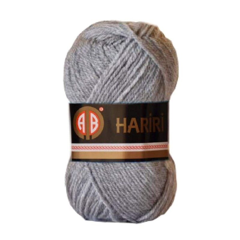 AB Hariri No.195 Crochet & Knitting Yarn, Grey