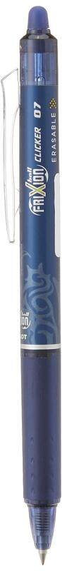 Pilot Frixion Clicker Erasable Fine Point Rollerball Pen, 0.7mm, Navy Blue