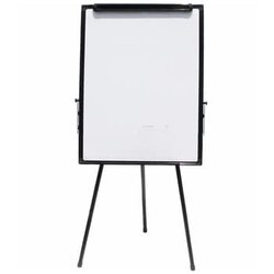 Daily Needs Flip Chart Tripod Stand with Magentic Board, 60 x 90 cm, White